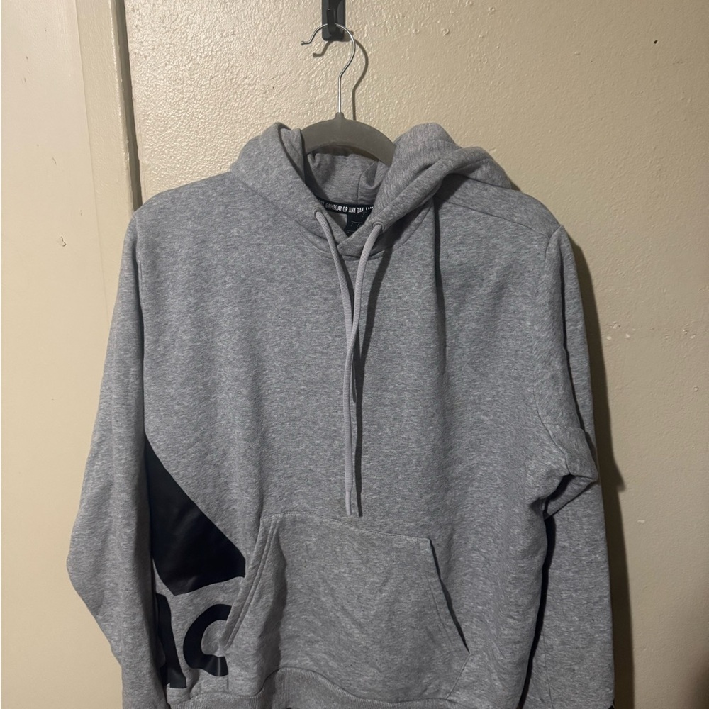 Gray Hoodie men’s with Black Accent